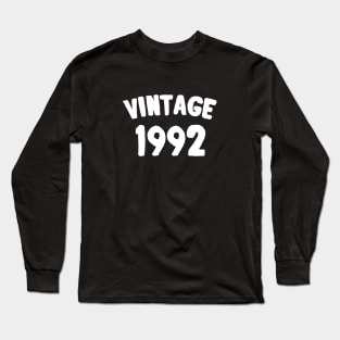 VINTAGE 1992 Long Sleeve T-Shirt